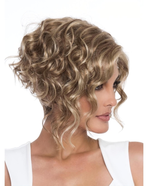 Capless 6" Classic Curly Synthetic Wig