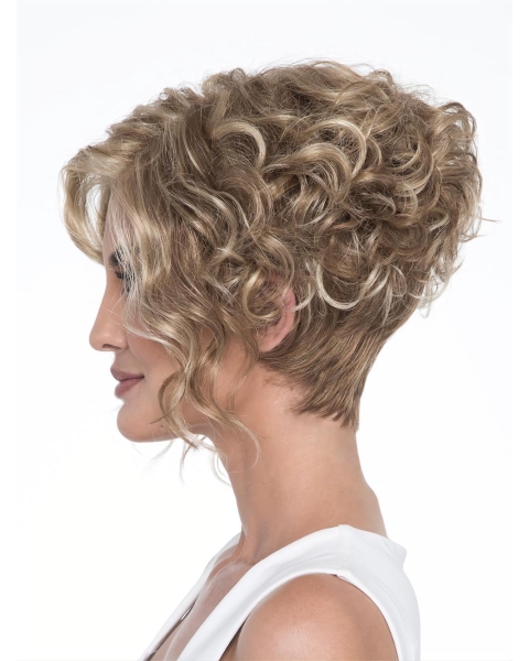 Capless 6" Classic Curly Synthetic Wig