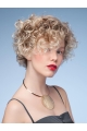 Brown 10" Curly Cropped Classic Wigs