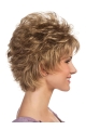 Soft Blonde Curly Cropped Petite Wigs