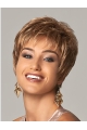 Stylish Blonde Curly Cropped Synthetic Wigs