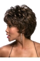 Sassy Brown Curly Cropped African American Wigs