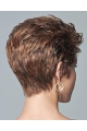 Comfortable Auburn Layered Curly Short Wigs