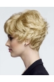 No-fuss Curly Boycuts Blonde Short Wigs