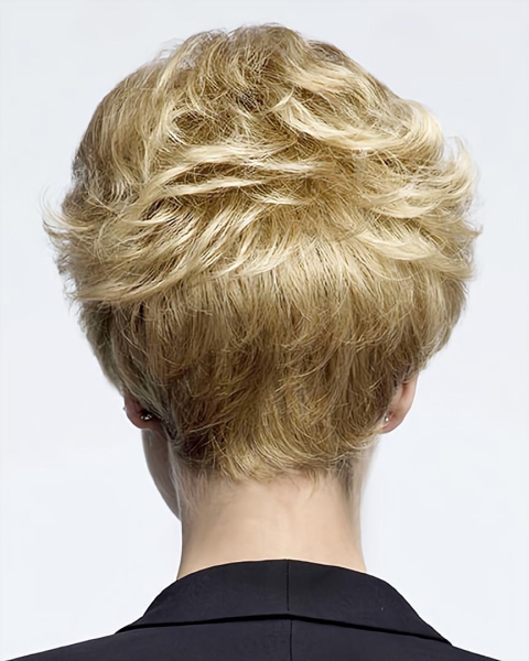 No-fuss Curly Boycuts Blonde Short Wigs