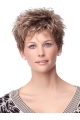 Amazing Brown Curly Cropped Synthetic Wigs