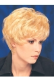 Synthetic Cropped Straight Blonde High Quality Classic Wigs