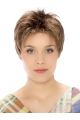 Brown Straight Lace Front Good Boycuts Synthetic Wigs