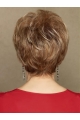 Straight 3" Cropped Brown Synthetic Best Capless Natural Looking Wigs