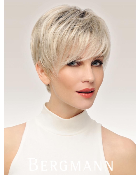 Discount Monofilament Synthetic Straight 6" Short Wigs