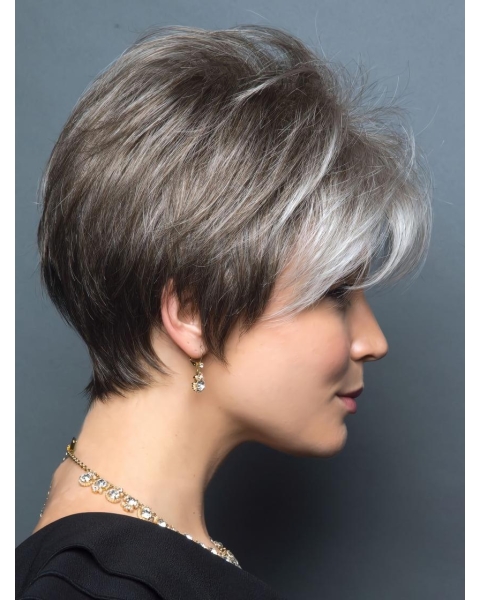 Cropped Capless Better Synthetic Wig Grey