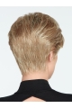 Monofilament 4" Straight Short Blonde Synthetic Hair Wigs