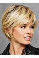 Layered Blonde Capless 6" Synthetic Wigs Online