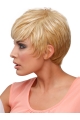 Gorgeous Cropped Blonde Straight Celebrity Wigs