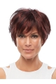 6" Straight 100% Hand-Tied Wigs And Synthetic