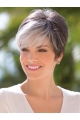 Cropped Straight Capless Boycuts Synthetic Wigs Short Hair