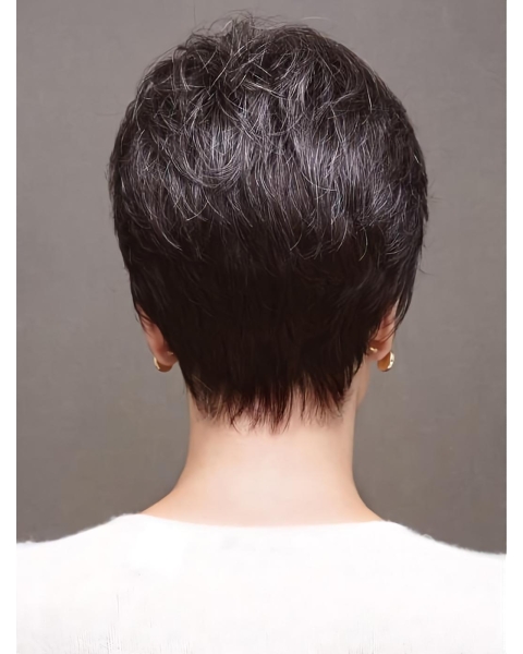 Cropped Straight Capless Boycuts Synthetic Wigs Short Hair