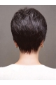 Cropped Straight Capless Boycuts Synthetic Wigs Short Hair