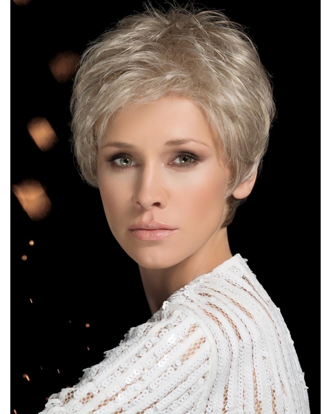 Cropped Straight Layered 100% Hand-Tied Celebrity Synthetic Wigs