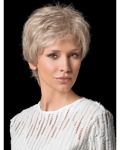 Cropped Straight Layered 100% Hand-Tied Celebrity Synthetic Wigs