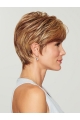 Cropped Brown With Bangs Okay Google Synthetic Wigs