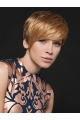 Good Monofilament Straight Blonde Short Wigs