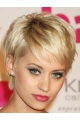 Good Blonde Straight Cropped Celebrity Wigs