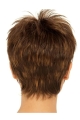 Brown Straight Cropped Synthetic Wigs