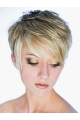 Style Blonde Straight Cropped Synthetic Wigs