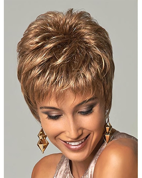 Brown Boycuts No-fuss Straight Short Wigs