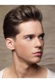 Exquisite Brown Straight Cropped Men Wigs