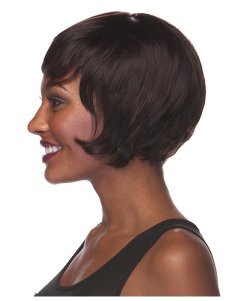 Brown Easy Boycuts Straight Short Wigs