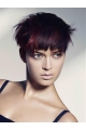 Red Boycuts Straight Short Wigs