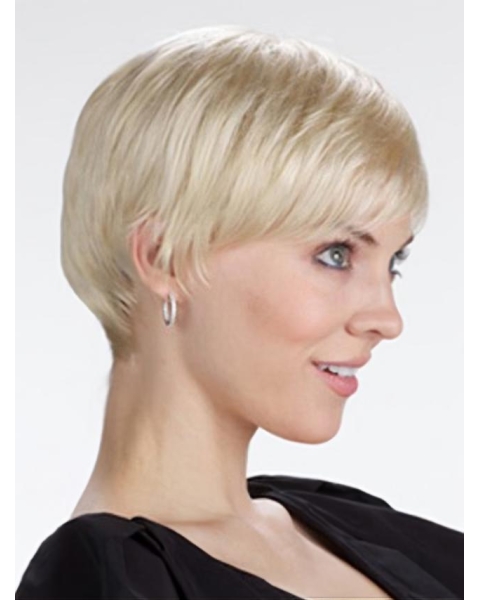 Blonde Lace Front Synthetic Graceful Short Wigs