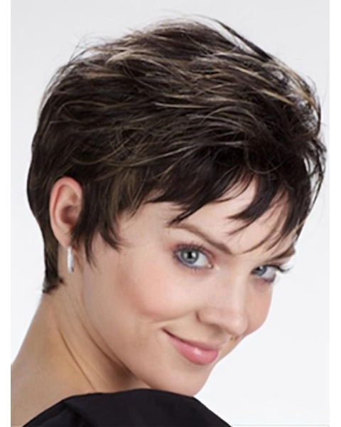 Blonde Lace Front Synthetic Graceful Short Wigs