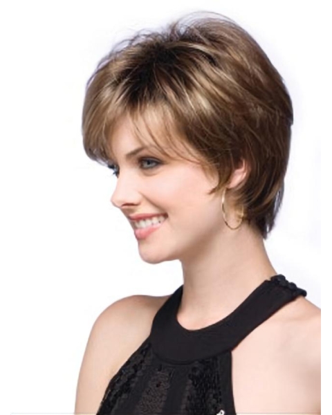 Lace Front Stylish Boycuts Straight Short Wigs