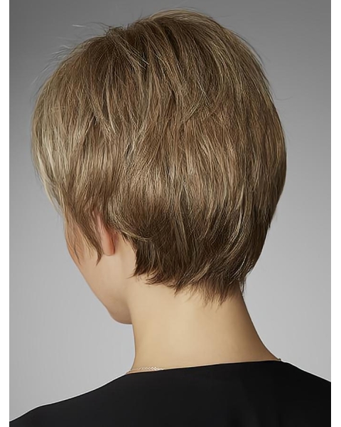 Perfect Cropped Straight Blonde Boycuts Popular Wigs