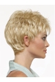 Comfortable Blonde Straight Cropped Synthetic Wigs