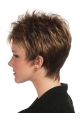 Brown Boycuts Sleek Straight Short Wigs