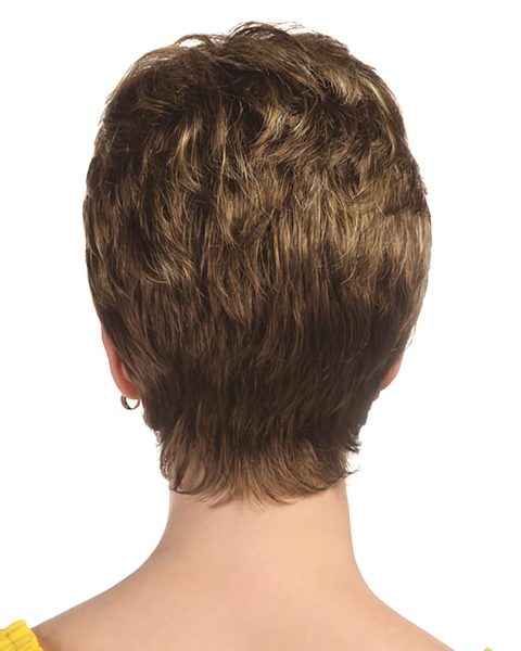 Brown Perfect Boycuts Straight Short Wigs