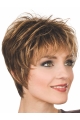 Fashionable Auburn Boycuts Straight Short Wigs