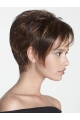 Brown Ideal Boycuts Straight Short Wigs