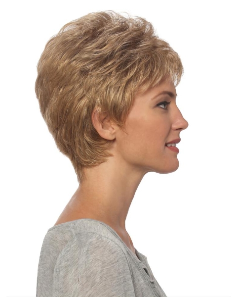 High Quality Straight Blonde Boycuts Popular Wigs