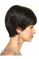 Black Straight Remy Human Hair Preferential Short Wigs