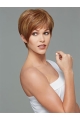 Comfortable Brown Straight Cropped Synthetic Wigs