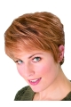 Trendy Auburn Boycuts Straight Short Wigs