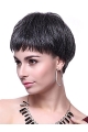 Black Straight Synthetic Cool Short Wigs