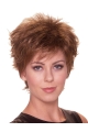 Stylish Auburn Straight Cropped Synthetic Wigs