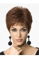 Soft Auburn Straight Cropped Synthetic Wigs