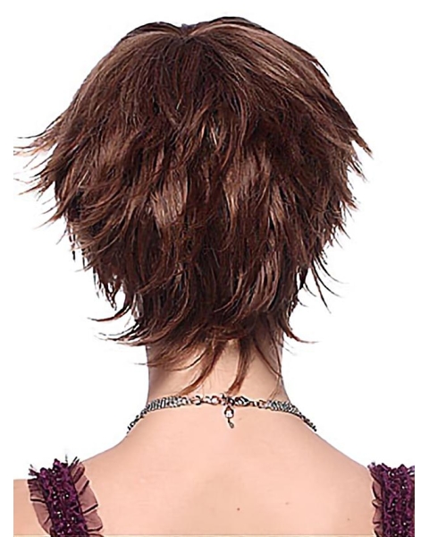 Fabulous Auburn Layered Straight Short Wigs